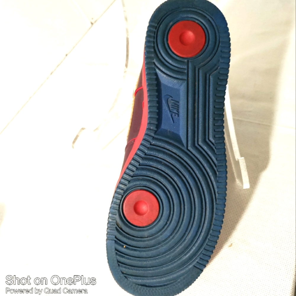 Nike Air Force 1 '07 Low Layers of Love Gym Red Burgundy Crush Men's EUC - Picture 8 of 13